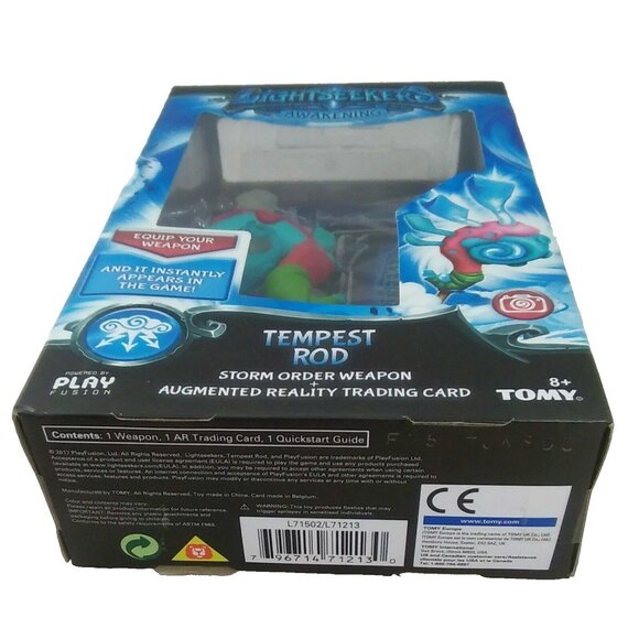 TOMY Lightseekers Awakening Weapon Pack and AR Trading Card Tempest Rod - Picture 6 of 6